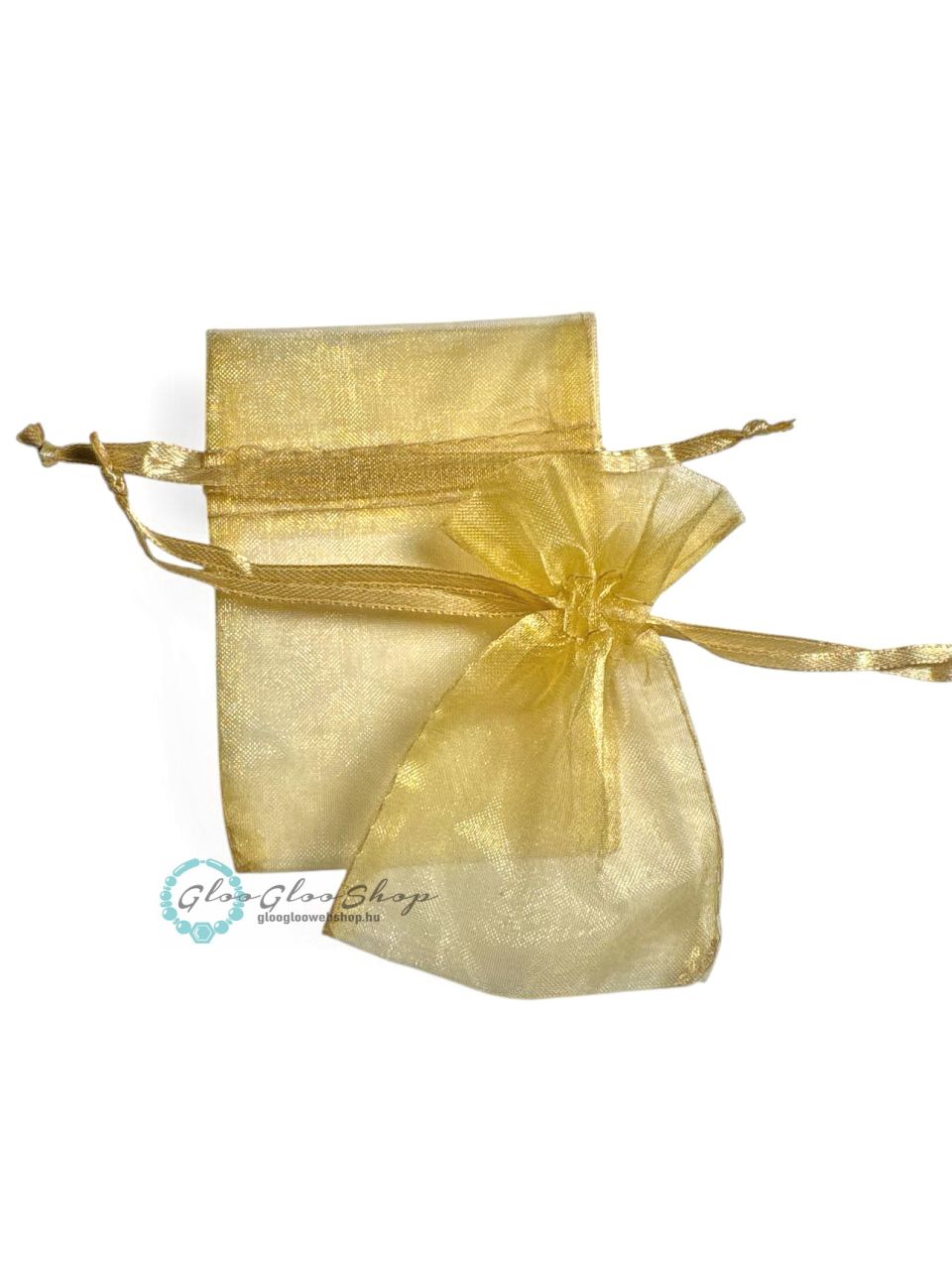 Arany színű organza ékszertasak 10x7 cm (db)